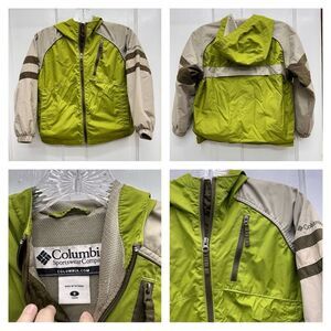 Columbia hooded lined lightweight spring fall jacket coat youth kids boys 8